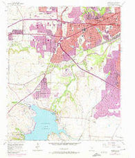 Benbrook Texas Historical topographic map, 1:24000 scale, 7.5 X 7.5 Minute, Year 1955