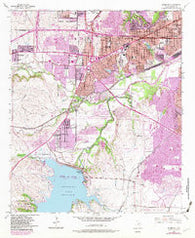 Benbrook Texas Historical topographic map, 1:24000 scale, 7.5 X 7.5 Minute, Year 1955