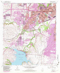 Benbrook Texas Historical topographic map, 1:24000 scale, 7.5 X 7.5 Minute, Year 1955