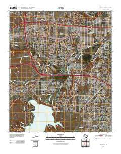 Benbrook Texas Historical topographic map, 1:24000 scale, 7.5 X 7.5 Minute, Year 2010