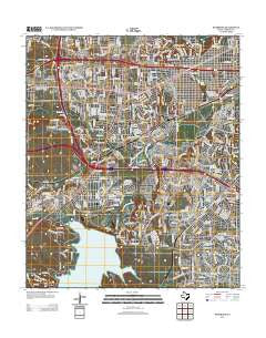 Benbrook Texas Historical topographic map, 1:24000 scale, 7.5 X 7.5 Minute, Year 2012