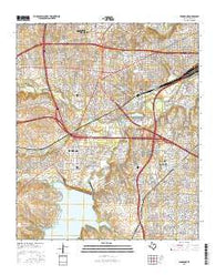 Benbrook Texas Current topographic map, 1:24000 scale, 7.5 X 7.5 Minute, Year 2016