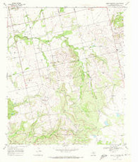 Bench Mountain Texas Historical topographic map, 1:24000 scale, 7.5 X 7.5 Minute, Year 1969