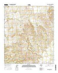 Bench Mountain Texas Current topographic map, 1:24000 scale, 7.5 X 7.5 Minute, Year 2016