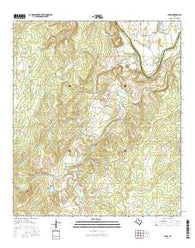 Bend Texas Current topographic map, 1:24000 scale, 7.5 X 7.5 Minute, Year 2016