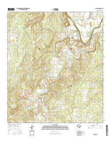 Bend Texas Current topographic map, 1:24000 scale, 7.5 X 7.5 Minute, Year 2016