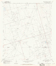 Benge Corner NW Texas Historical topographic map, 1:24000 scale, 7.5 X 7.5 Minute, Year 1968