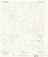 Benge Corner NW Texas Historical topographic map, 1:24000 scale, 7.5 X 7.5 Minute, Year 1968
