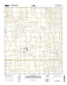 Benge Corner NW Texas Current topographic map, 1:24000 scale, 7.5 X 7.5 Minute, Year 2016