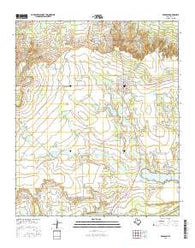 Benjamin Texas Current topographic map, 1:24000 scale, 7.5 X 7.5 Minute, Year 2016