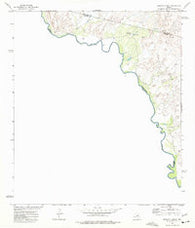 Bennett Ranch Texas Historical topographic map, 1:24000 scale, 7.5 X 7.5 Minute, Year 1972