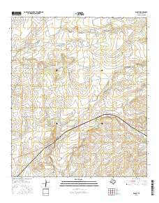 Benoit Texas Current topographic map, 1:24000 scale, 7.5 X 7.5 Minute, Year 2016