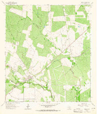 Berclair Texas Historical topographic map, 1:24000 scale, 7.5 X 7.5 Minute, Year 1963