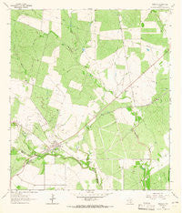 Berclair Texas Historical topographic map, 1:24000 scale, 7.5 X 7.5 Minute, Year 1963