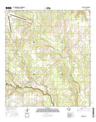 Berclair Texas Current topographic map, 1:24000 scale, 7.5 X 7.5 Minute, Year 2016