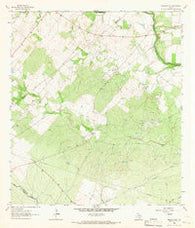 Berclair NW Texas Historical topographic map, 1:24000 scale, 7.5 X 7.5 Minute, Year 1963