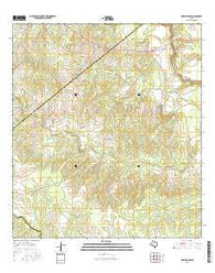 Berclair NW Texas Current topographic map, 1:24000 scale, 7.5 X 7.5 Minute, Year 2016