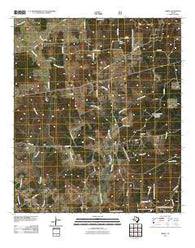 Berea Texas Historical topographic map, 1:24000 scale, 7.5 X 7.5 Minute, Year 2011