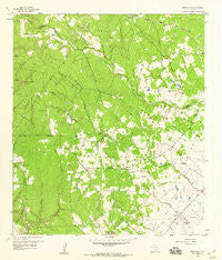 Bernardo Texas Historical topographic map, 1:24000 scale, 7.5 X 7.5 Minute, Year 1958
