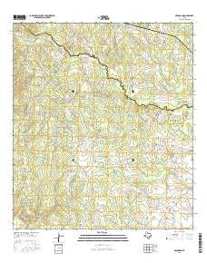 Bernardo Texas Current topographic map, 1:24000 scale, 7.5 X 7.5 Minute, Year 2016