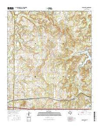 Bernie Lake Texas Current topographic map, 1:24000 scale, 7.5 X 7.5 Minute, Year 2016