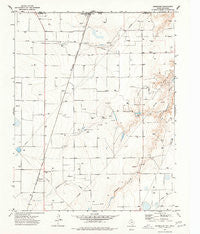 Bernstein Texas Historical topographic map, 1:24000 scale, 7.5 X 7.5 Minute, Year 1974