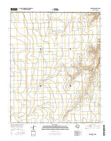 Bernstein Texas Current topographic map, 1:24000 scale, 7.5 X 7.5 Minute, Year 2016