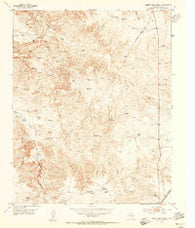 Berry Sand Draw Texas Historical topographic map, 1:24000 scale, 7.5 X 7.5 Minute, Year 1953
