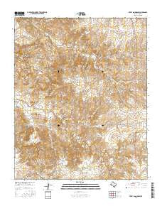Berry Sand Draw Texas Current topographic map, 1:24000 scale, 7.5 X 7.5 Minute, Year 2016