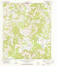 Berryhill Creek Texas Historical topographic map, 1:24000 scale, 7.5 X 7.5 Minute, Year 1973