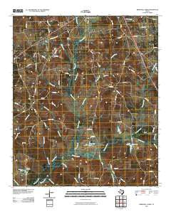 Berryhill Creek Texas Historical topographic map, 1:24000 scale, 7.5 X 7.5 Minute, Year 2010