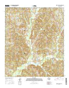 Berryhill Creek Texas Current topographic map, 1:24000 scale, 7.5 X 7.5 Minute, Year 2016