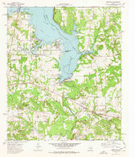Berryville Texas Historical topographic map, 1:24000 scale, 7.5 X 7.5 Minute, Year 1973