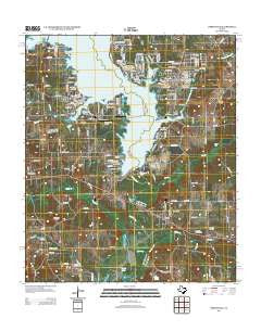 Berryville Texas Historical topographic map, 1:24000 scale, 7.5 X 7.5 Minute, Year 2012