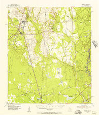 Bessmay Texas Historical topographic map, 1:62500 scale, 15 X 15 Minute, Year 1955