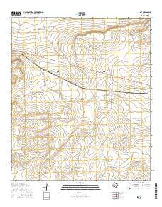 Best Texas Current topographic map, 1:24000 scale, 7.5 X 7.5 Minute, Year 2016