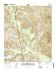 Bettie Texas Current topographic map, 1:24000 scale, 7.5 X 7.5 Minute, Year 2016
