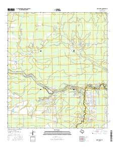 Bevil Oaks Texas Current topographic map, 1:24000 scale, 7.5 X 7.5 Minute, Year 2016