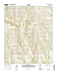 Biardstown Texas Current topographic map, 1:24000 scale, 7.5 X 7.5 Minute, Year 2016