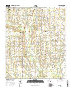 Biardstown Texas Current topographic map, 1:24000 scale, 7.5 X 7.5 Minute, Year 2016