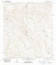 Big Brindle Canyon Texas Historical topographic map, 1:24000 scale, 7.5 X 7.5 Minute, Year 1968