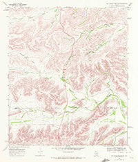 Big Canyon Ranch SW Texas Historical topographic map, 1:24000 scale, 7.5 X 7.5 Minute, Year 1969