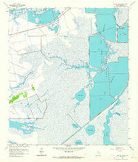 Big Hill Bayou Texas Historical topographic map, 1:24000 scale, 7.5 X 7.5 Minute, Year 1962