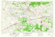 Big Spring Texas Historical topographic map, 1:250000 scale, 1 X 2 Degree, Year 1954
