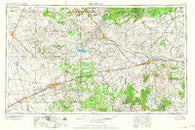 Big Spring Texas Historical topographic map, 1:250000 scale, 1 X 2 Degree, Year 1954