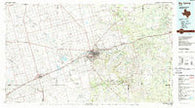 Big Spring Texas Historical topographic map, 1:100000 scale, 30 X 60 Minute, Year 1986