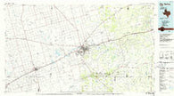 Big Spring Texas Historical topographic map, 1:100000 scale, 30 X 60 Minute, Year 1986