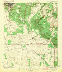 Big Spring South Texas Historical topographic map, 1:62500 scale, 15 X 15 Minute, Year 1942