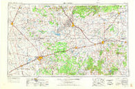 Big Spring Texas Historical topographic map, 1:250000 scale, 1 X 2 Degree, Year 1954