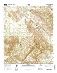 Big Aguja Mountain Texas Current topographic map, 1:24000 scale, 7.5 X 7.5 Minute, Year 2016
